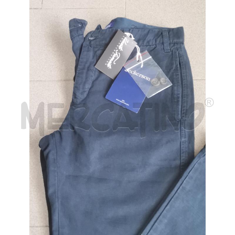PANTALONE UOMO JECKERSON BLU 50 LINO  | Mercatino dell'Usato Lamezia terme 2