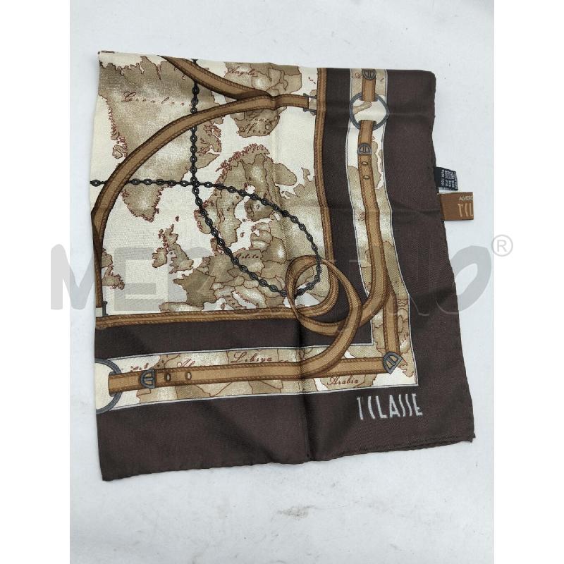 PASHMINA DONNA ALVIERO MARTINI BEIGE MARRONE 100 SETA | Mercatino dell'Usato Lamezia terme 1