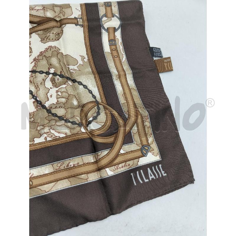 PASHMINA DONNA ALVIERO MARTINI BEIGE MARRONE 100 SETA | Mercatino dell'Usato Lamezia terme 2