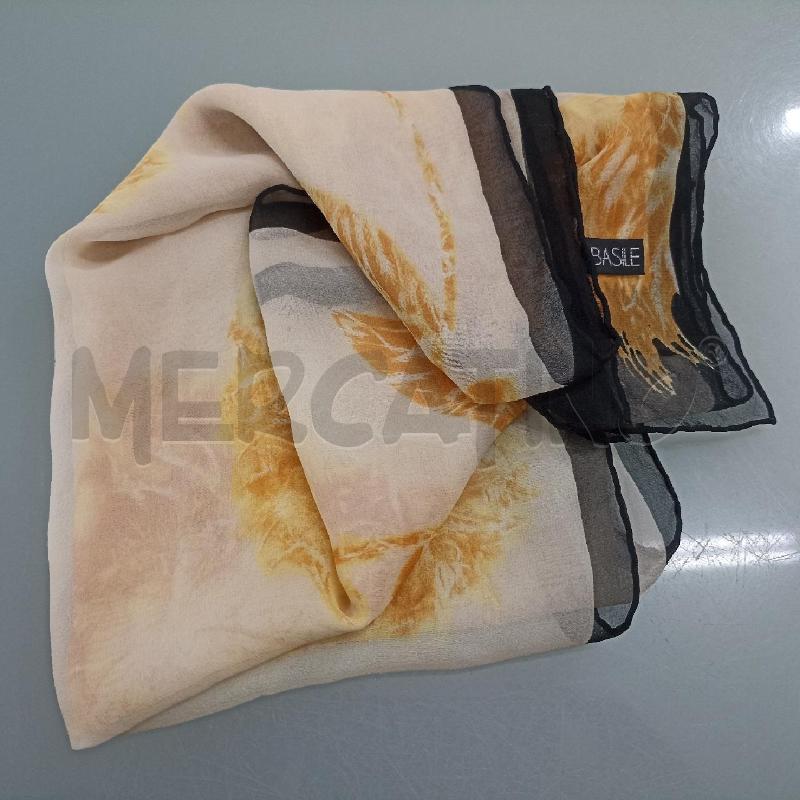 PASHMINA DONNA BASILE NERO ARANCINE 100 SETA | Mercatino dell'Usato Lamezia terme 1