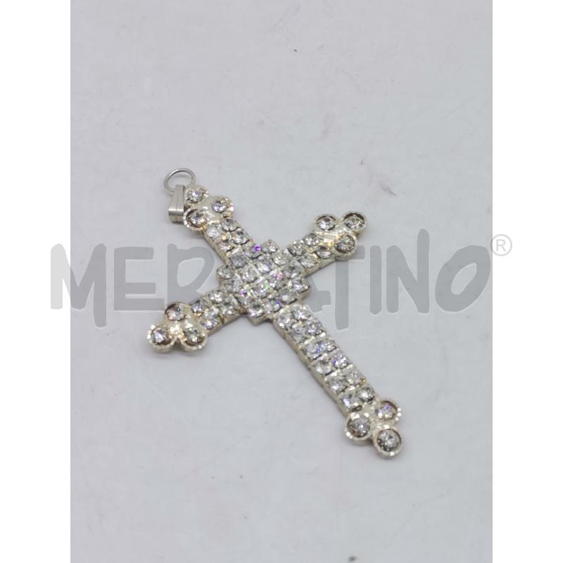 PENDENTE CROCE METALLO PREZIOSO STRASS | Mercatino dell'Usato Lamezia terme 1