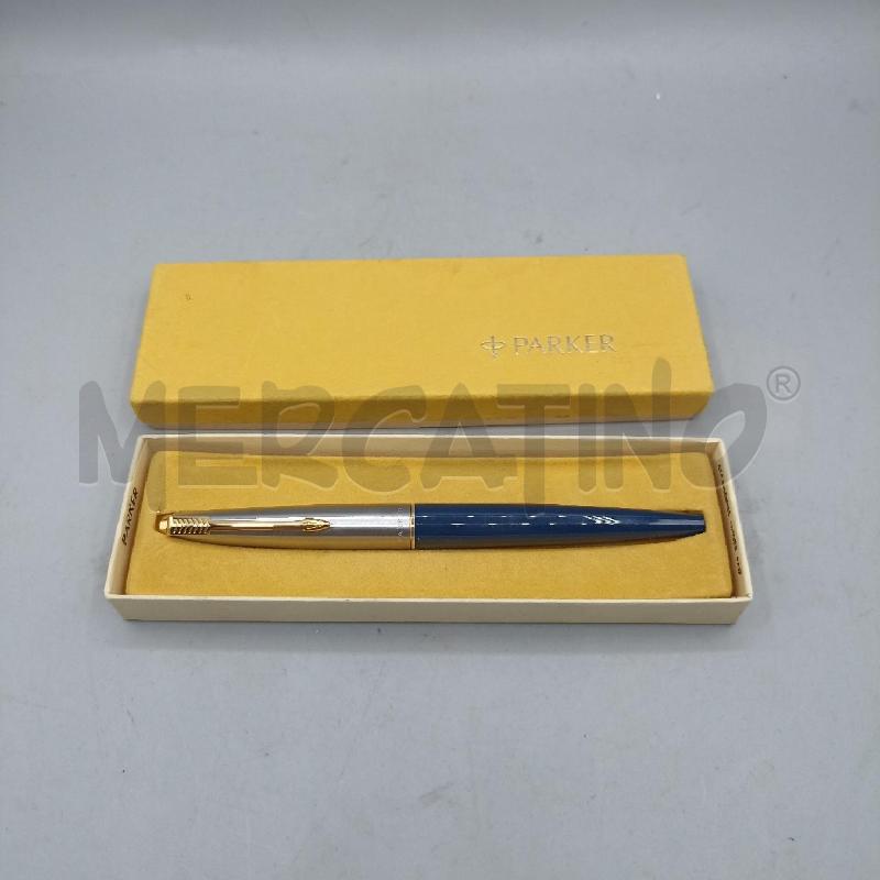 PENNA STILOGRAFICA PARKER BLU E ARGENTO | Mercatino dell'Usato Lamezia terme 1