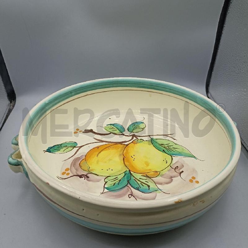 PIATTO PORTATA DECORATO A MANO RAFFIGURANTE LIMONI | Mercatino dell'Usato Lamezia terme 1
