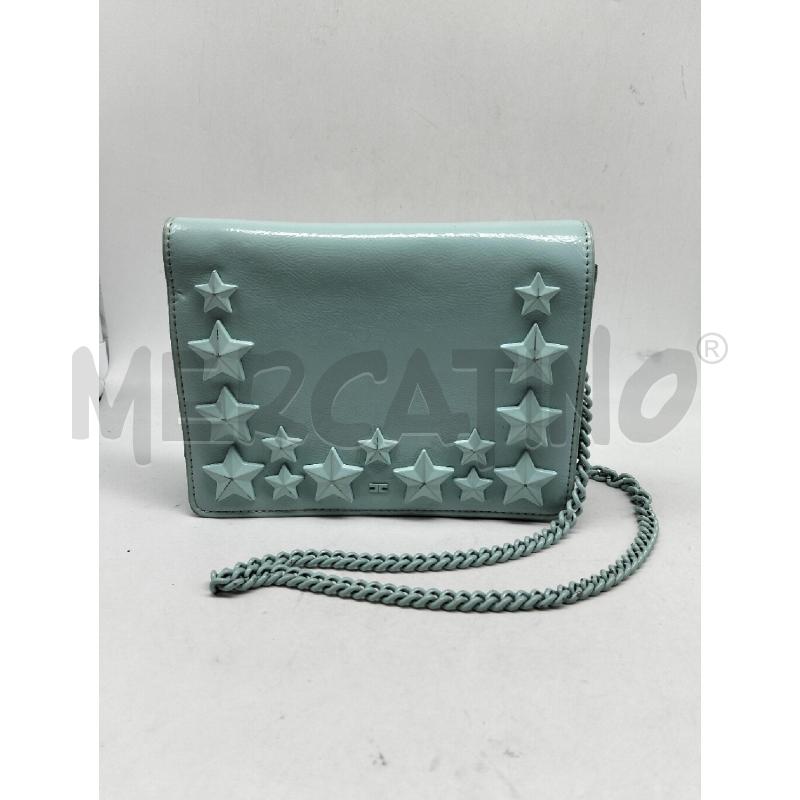 POCHETTE ELISABETTA FRANCHIV VERDE TIFFANY VERNICE STELLE | Mercatino dell'Usato Lamezia terme 1