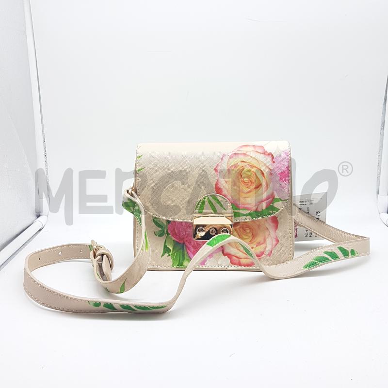 EMANUELA BIFFOLI BEAUTY CASE SAFFIANO STAMPA CORONA