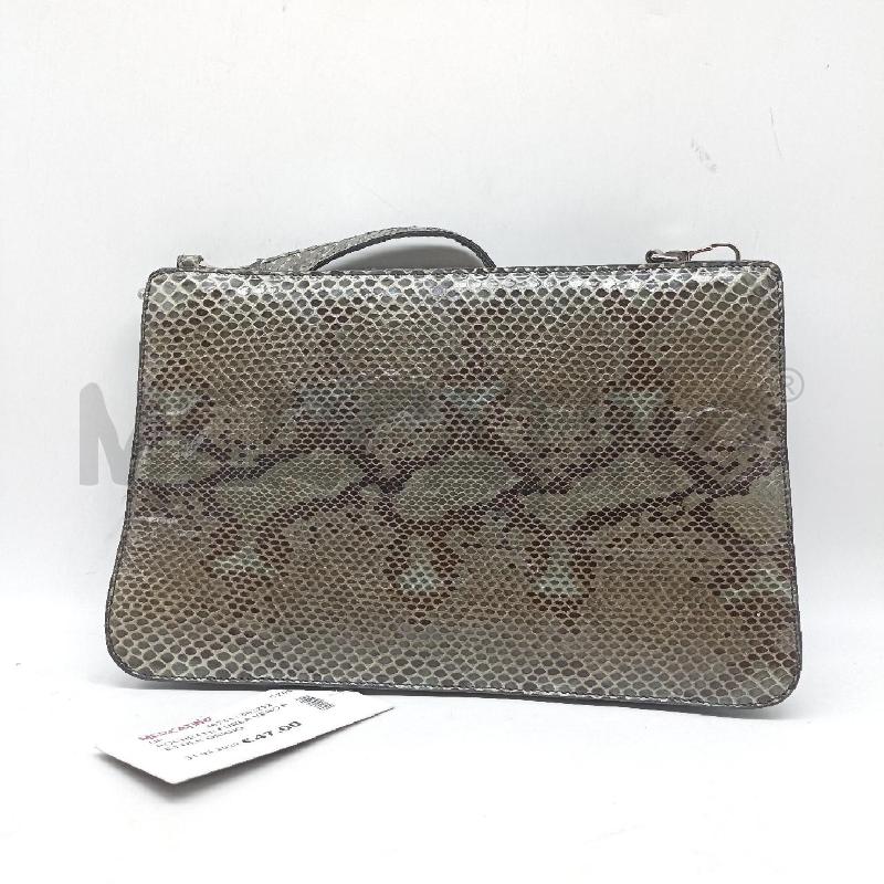 POCHETTE FURLA VERO RETTILE GRIGIO | Mercatino dell'Usato Lamezia terme 1