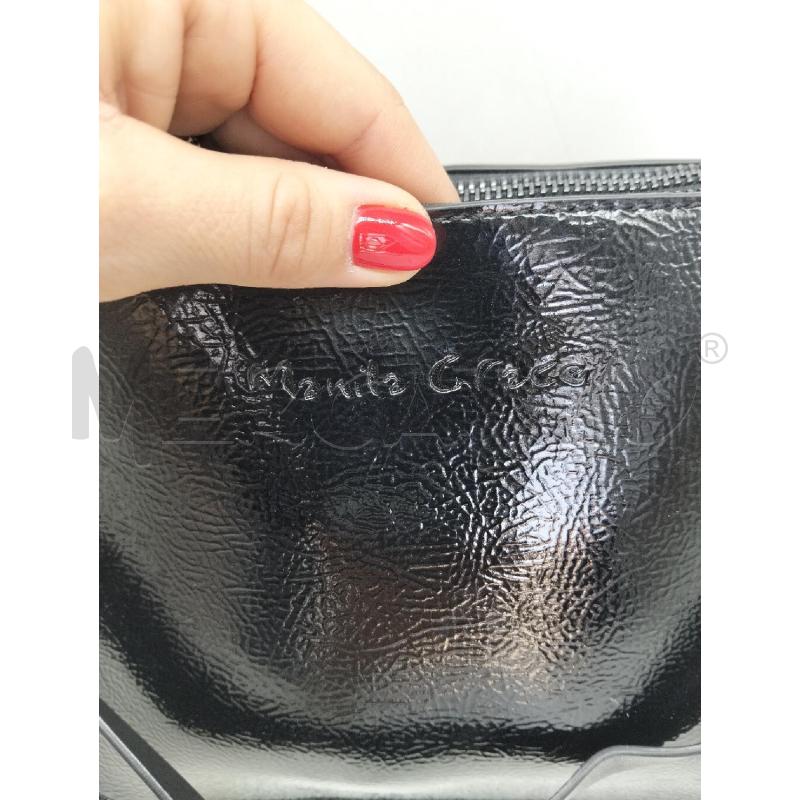 POCHETTE MANILA GRACE ECOPELLE NERO LUCIDO | Mercatino dell'Usato Lamezia terme 2