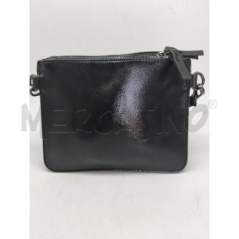 POCHETTE MANILA GRACE ECOPELLE NERO LUCIDO | Mercatino dell'Usato Lamezia terme 3