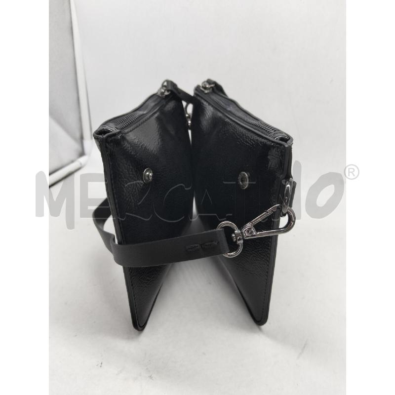 POCHETTE MANILA GRACE ECOPELLE NERO LUCIDO | Mercatino dell'Usato Lamezia terme 4