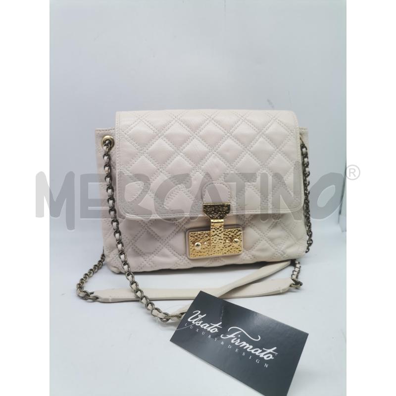 POCHETTE MARCC JACOBS PANNA VERA PELLE GANCIO DORATO | Mercatino dell'Usato Lamezia terme 1