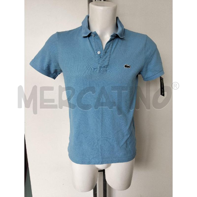 POLO UOMO LACOSTE CELESTE  | Mercatino dell'Usato Lamezia terme 1