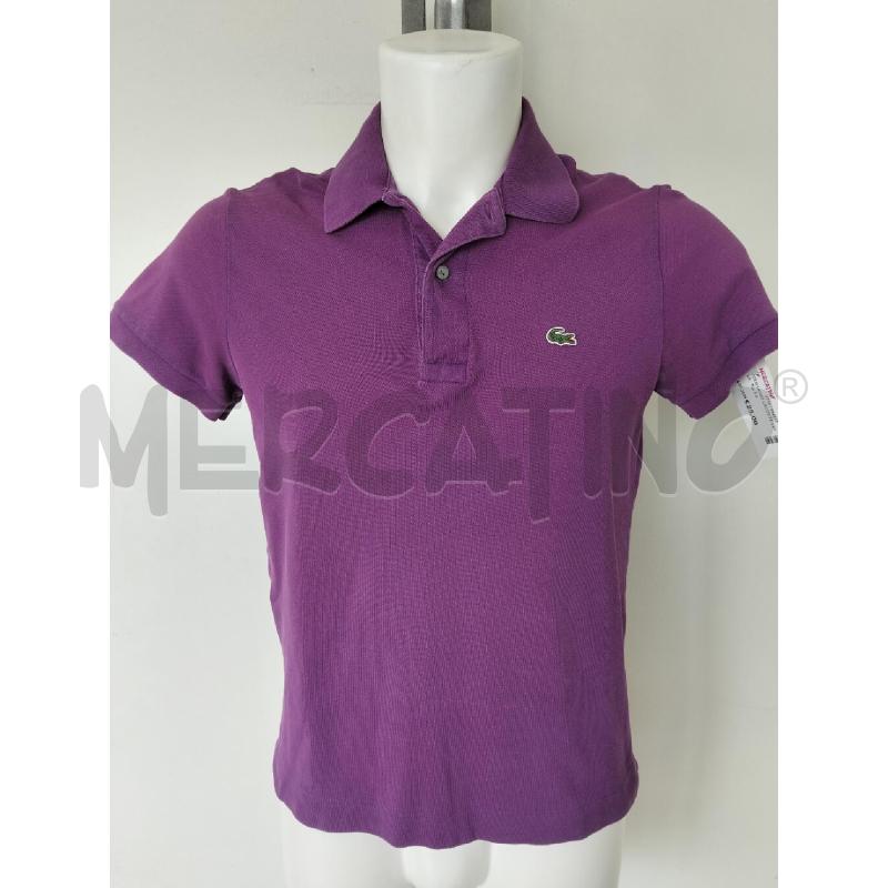 POLO UOMO LACOSTE VIOLA  | Mercatino dell'Usato Lamezia terme 1