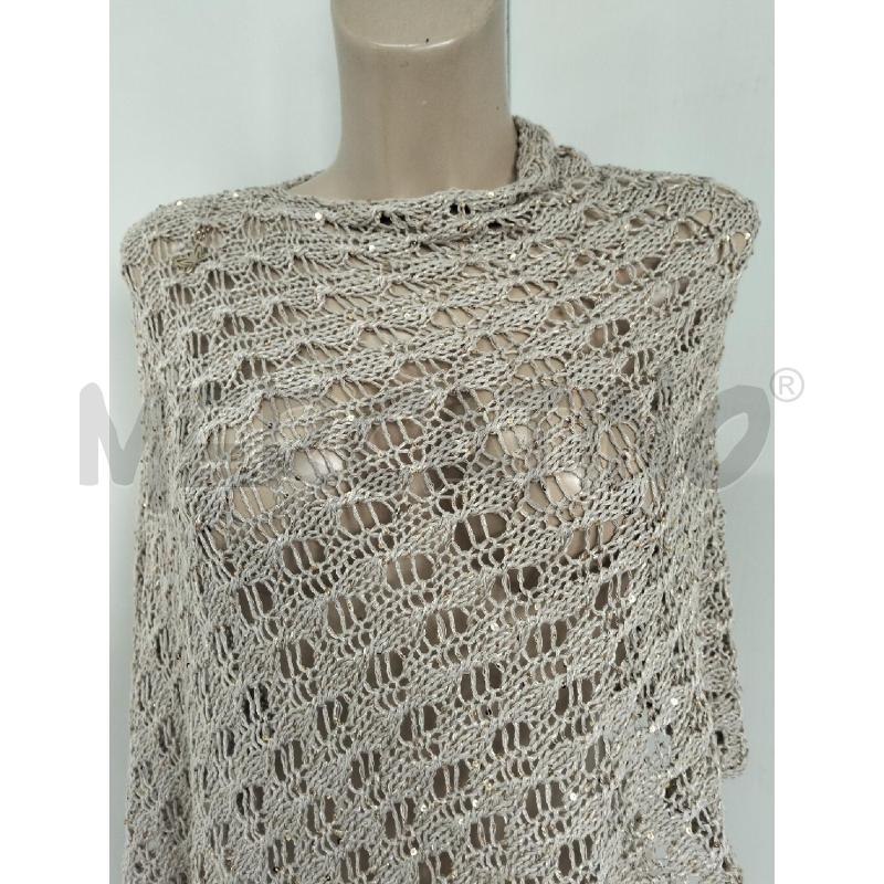 PONCHO DONNA ALESSANDRA C BEIGE PAILLETES UNCINETTO | Mercatino dell'Usato Lamezia terme 2