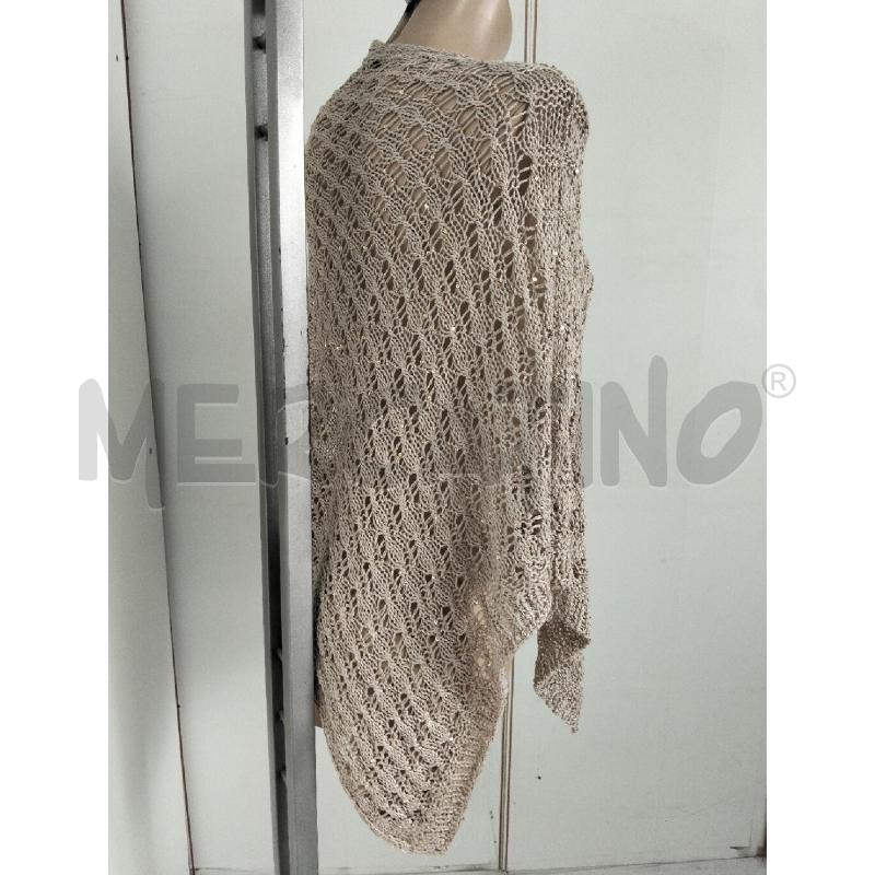 PONCHO DONNA ALESSANDRA C BEIGE PAILLETES UNCINETTO | Mercatino dell'Usato Lamezia terme 3