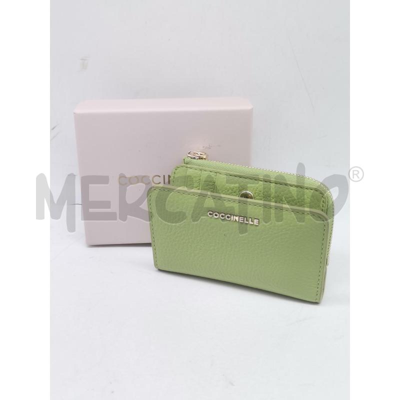 PORTA FOGLIO PELLE COCCINELLE VERDE NUOVO | Mercatino dell'Usato Lamezia terme 1