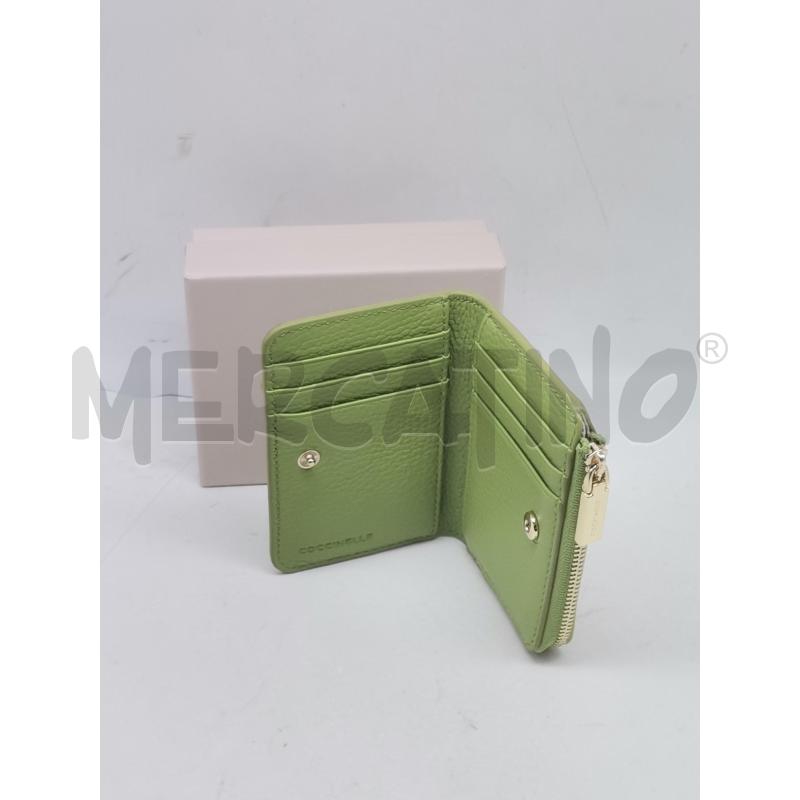 PORTA FOGLIO PELLE COCCINELLE VERDE NUOVO | Mercatino dell'Usato Lamezia terme 2