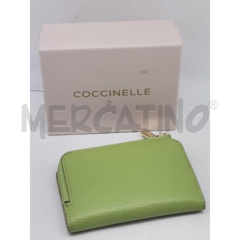 PORTA FOGLIO PELLE COCCINELLE VERDE NUOVO | Mercatino dell'Usato Lamezia terme 3