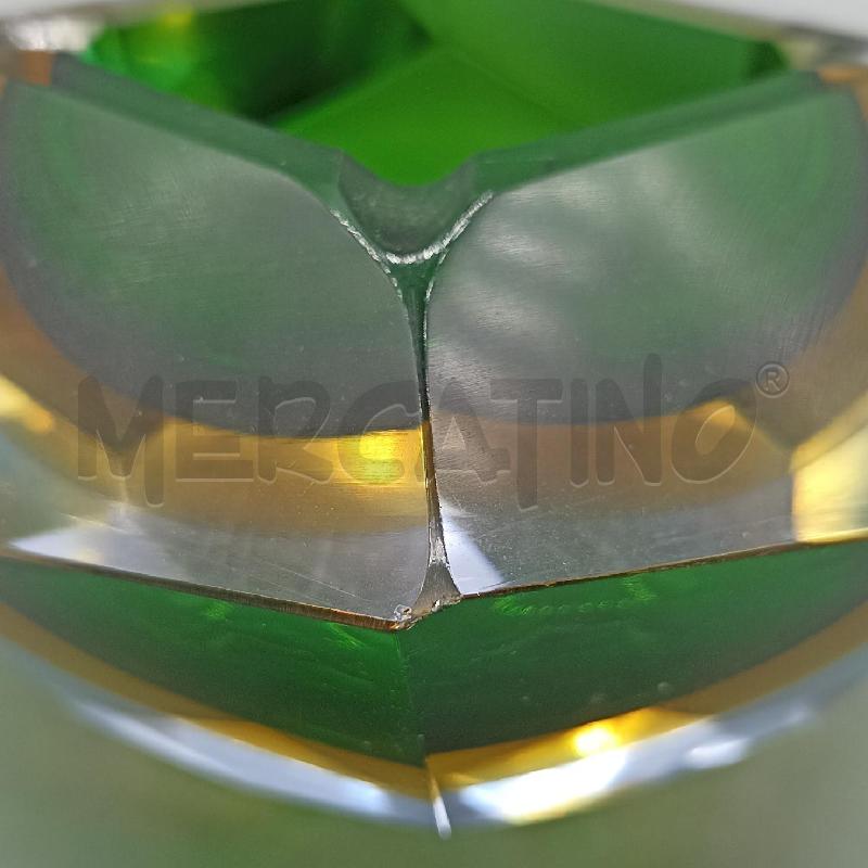 POSA CENERE VETRO MURANO SFACCETTATO SBECCATO | Mercatino dell'Usato Lamezia terme 3