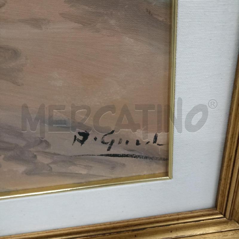 QUADRO PAESAGGIO TRAMONTO BARCHE A FIRME -A. GIORDANO- | Mercatino dell'Usato Lamezia terme 2