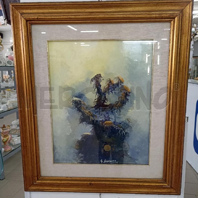 QUADRO TELA GINO SORBARA 1983 FIORI | Mercatino dell'Usato Lamezia terme 1