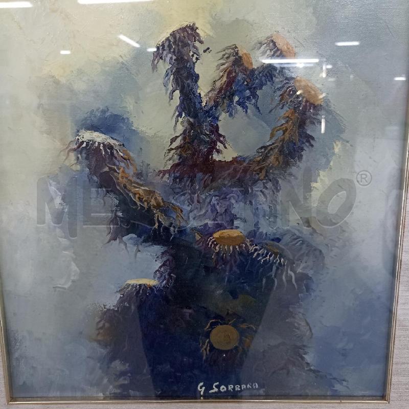 QUADRO TELA GINO SORBARA 1983 FIORI | Mercatino dell'Usato Lamezia terme 2