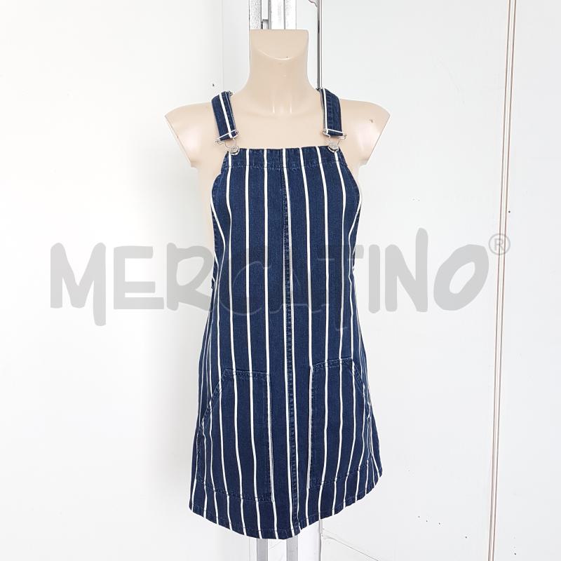 SALOPETTE STRADIVARIUS RIGHE BLU BIANCO JEANS | Mercatino dell'Usato  Lamezia terme