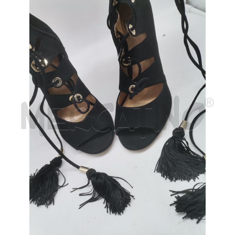 SANDALI DONNA ELISABETTA FRANCHI NERO LACCI FIOCCO | Mercatino dell'Usato Lamezia terme 4