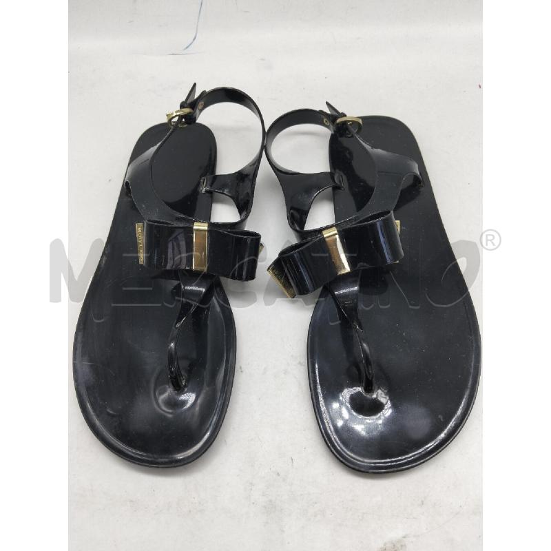 SANDALI DONNA MICHAEL KORS NERO GOMMA INFRADITO | Mercatino dell'Usato Lamezia terme 1