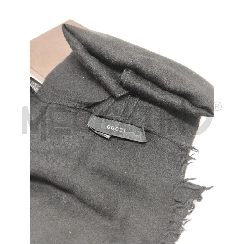 SCIARPA DONNA GUCCI NERO 70 LANA 30 SETA LOGATA | Mercatino dell'Usato Lamezia terme 3
