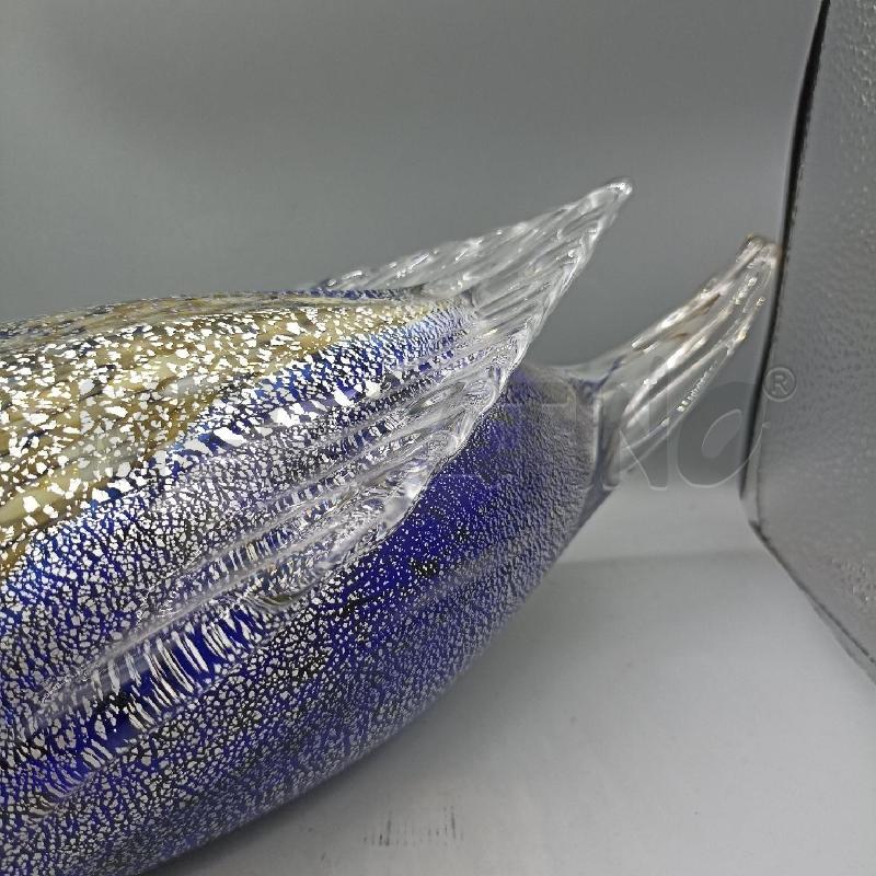 SCULTURA ANATRA STILE VETRO DI MURANO NERO AZZURRO | Mercatino dell'Usato Lamezia terme 3