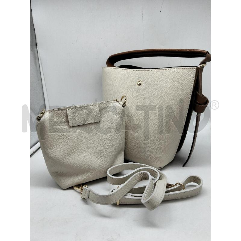 SECCHIELLO DONNA PELLE BEIGE SCAMOSCIATO | Mercatino dell'Usato Lamezia terme 4