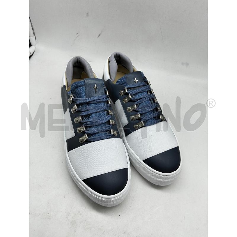 SNEAKERS UOMO 4 US CESARE PACIOTTI BIANCO BLU NUOVO | Mercatino dell'Usato Lamezia terme 1