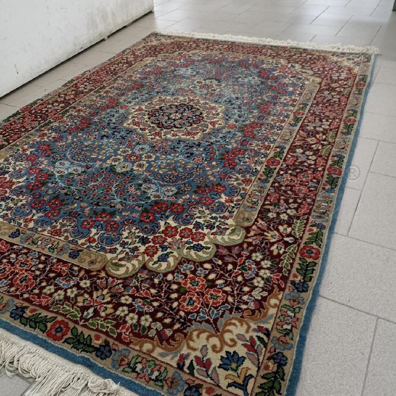 TAPPETO GRANDE PERSIANO BORDO VERDE FLOREALE FANTASIA | Mercatino dell'Usato Lamezia terme 2