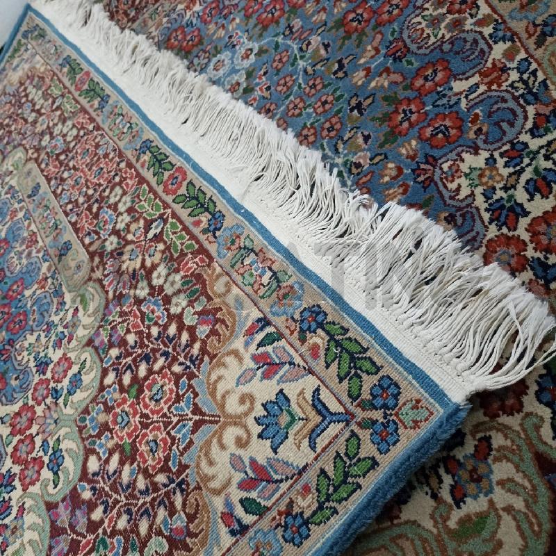 TAPPETO GRANDE PERSIANO BORDO VERDE FLOREALE FANTASIA | Mercatino dell'Usato Lamezia terme 4