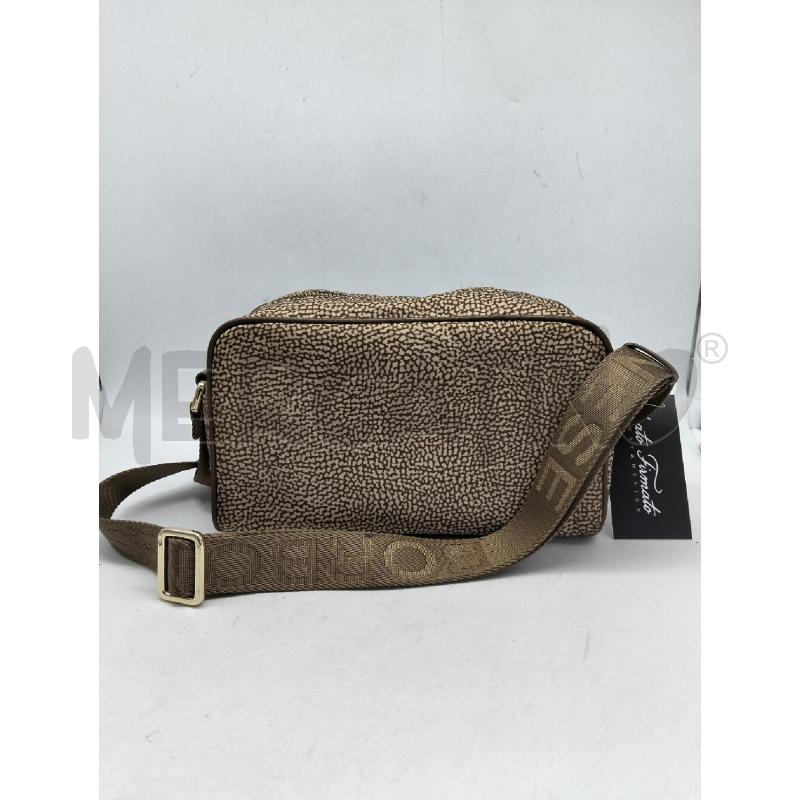 TRACOLLA DONNA BORBONESE BEIGE NYLON STAMPA OCCHIO DI PERNICE  | Mercatino dell'Usato Lamezia terme 1