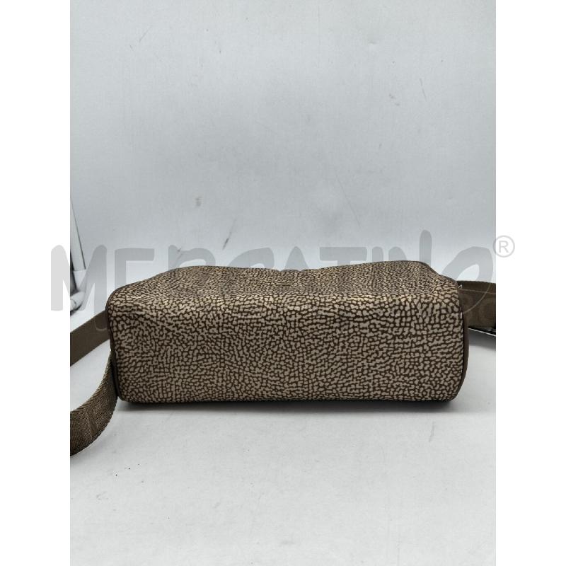 TRACOLLA DONNA BORBONESE BEIGE NYLON STAMPA OCCHIO DI PERNICE  | Mercatino dell'Usato Lamezia terme 3