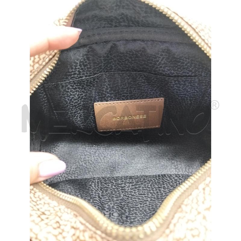 TRACOLLA DONNA BORBONESE BEIGE NYLON STAMPA OCCHIO DI PERNICE  | Mercatino dell'Usato Lamezia terme 4