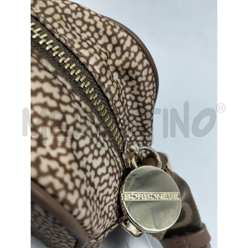 TRACOLLA DONNA BORBONESE BEIGE NYLON STAMPA OCCHIO DI PERNICE  | Mercatino dell'Usato Lamezia terme 5