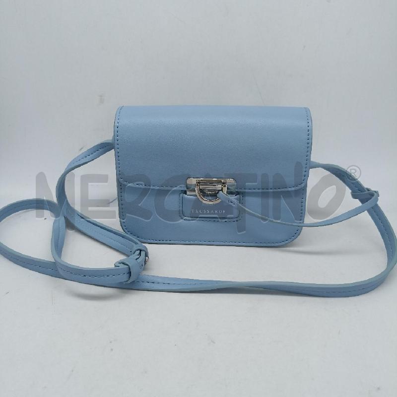 TRACOLLA DONNA TRUSSARDI CROSSOBODY AZZURRO  | Mercatino dell'Usato Lamezia terme 1