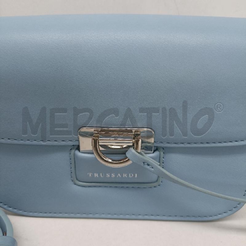 TRACOLLA DONNA TRUSSARDI CROSSOBODY AZZURRO  | Mercatino dell'Usato Lamezia terme 2