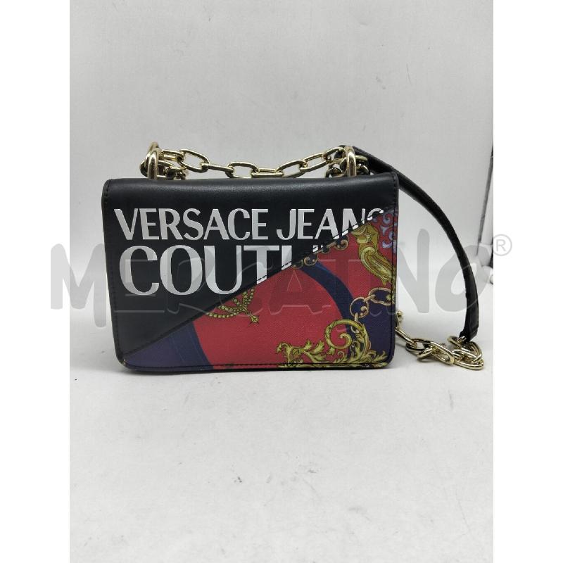 TRACOLLA DONNA VERSACE JEANS COUTURE NERO FANTASIA CATENELLA RICAMBIO | Mercatino dell'Usato Lamezia terme 1