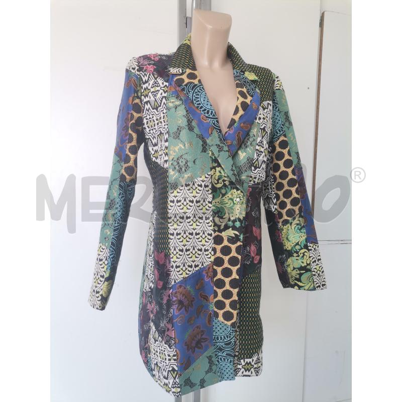 TRENCH DONNA DESIGUAL VERDE BIANCO | Mercatino dell'Usato Lamezia terme 1