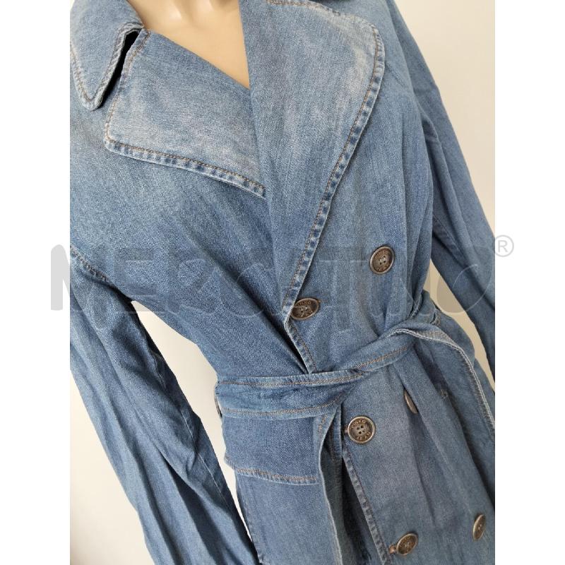 TRENCH DONNA PINK0O DENIM LAV CHIARO LUNGO | Mercatino dell'Usato Lamezia terme 2
