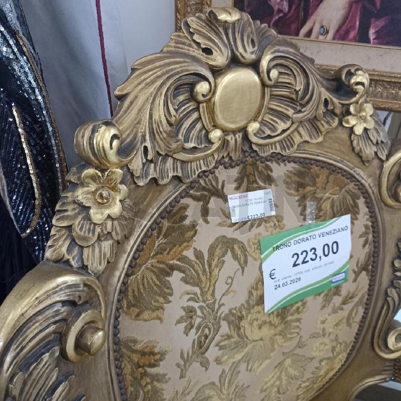 TRONO DORATO VENEZIANO | Mercatino dell'Usato Lamezia terme 2