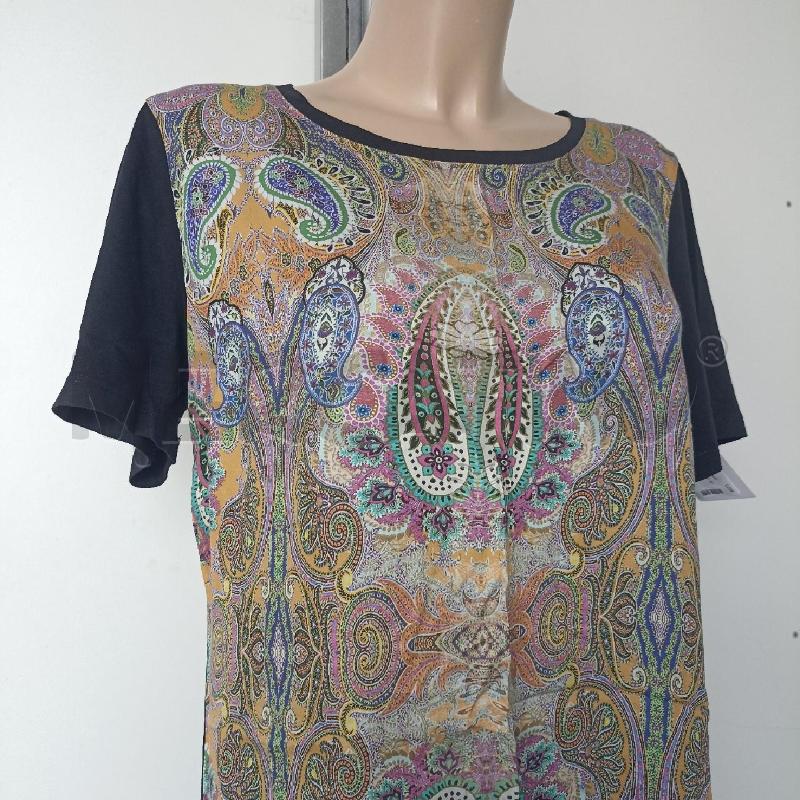 T SHIRT DONNA ELENA MIRO NERO MISTO SETA | Mercatino dell'Usato Lamezia terme 2