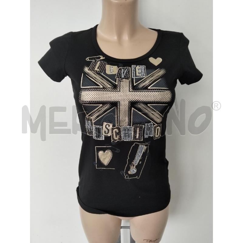 T SHIRT DONNA MOSCHINO NERO DORAT STRASS | Mercatino dell'Usato Lamezia terme 1