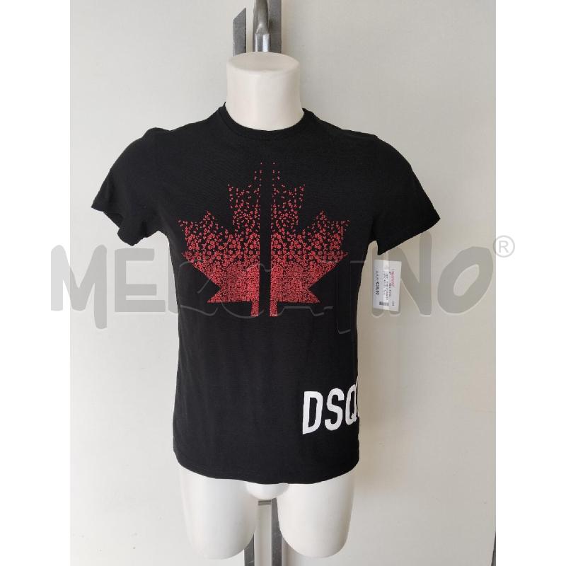 T SHIRT UOMO DSQUARED2 NERO ROSSO  | Mercatino dell'Usato Lamezia terme 1