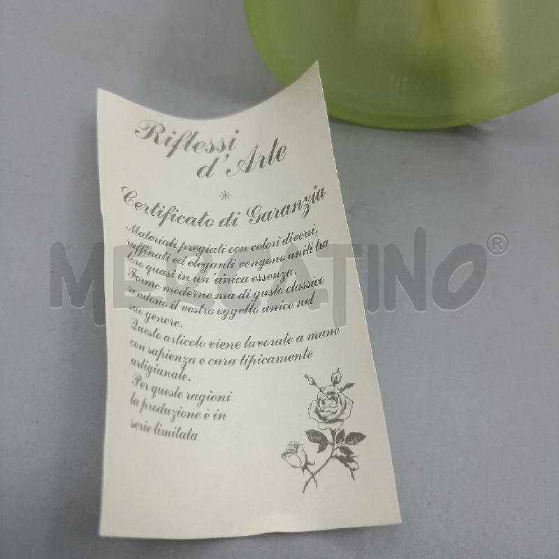 VASO ARTE MURANESE VERDE ATANCIO  | Mercatino dell'Usato Lamezia terme 4