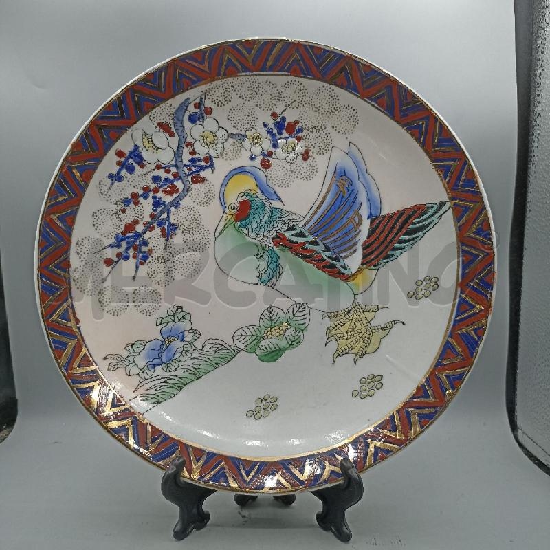 VECCHIO PIATTO DECORATIVO CINESE UCCELLO RAFFIGURATO | Mercatino dell'Usato Lamezia terme 1