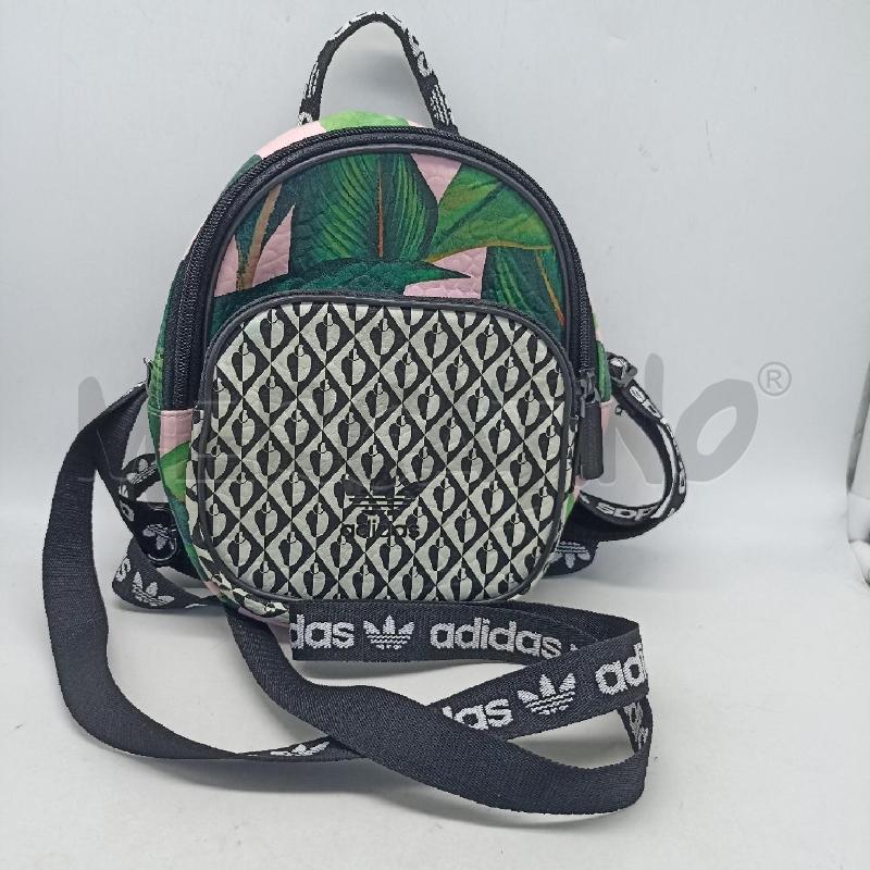 ZAINO DONNA ADIDAS VERDE ROSA FOGLIE MODELLO PICCOLO | Mercatino dell'Usato Lamezia terme 1